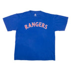 MAJESTIC Rangers Mens T-Shirt Blue USA L