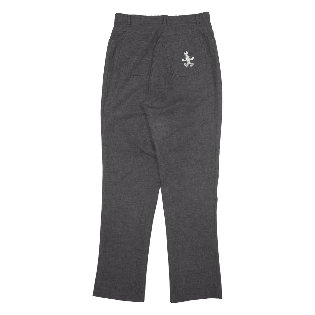 DONALDSON Mickey Mouse Womens Trousers Grey Slim Bootcut W26 L30