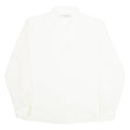 CLAUDIA RICHARD Womens Blouse Shirt Cream Collared Long Sleeve 90s L