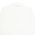 CLAUDIA RICHARD Womens Blouse Shirt Cream Collared Long Sleeve 90s L