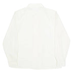 CLAUDIA RICHARD Womens Blouse Shirt Cream Collared Long Sleeve 90s L