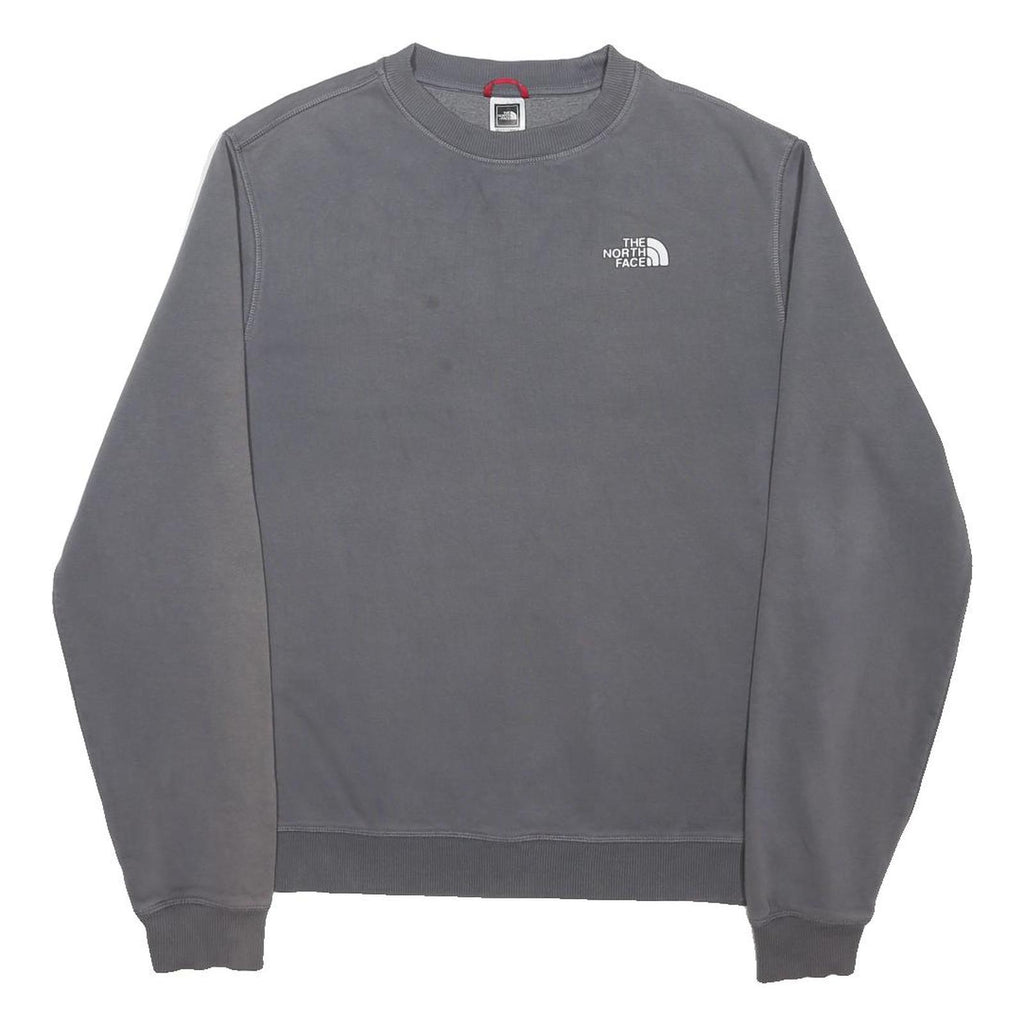 THE NORTH FACE Mens Grey Sweatshirt Crew Neck M Cotton Blend Outdoor Casual