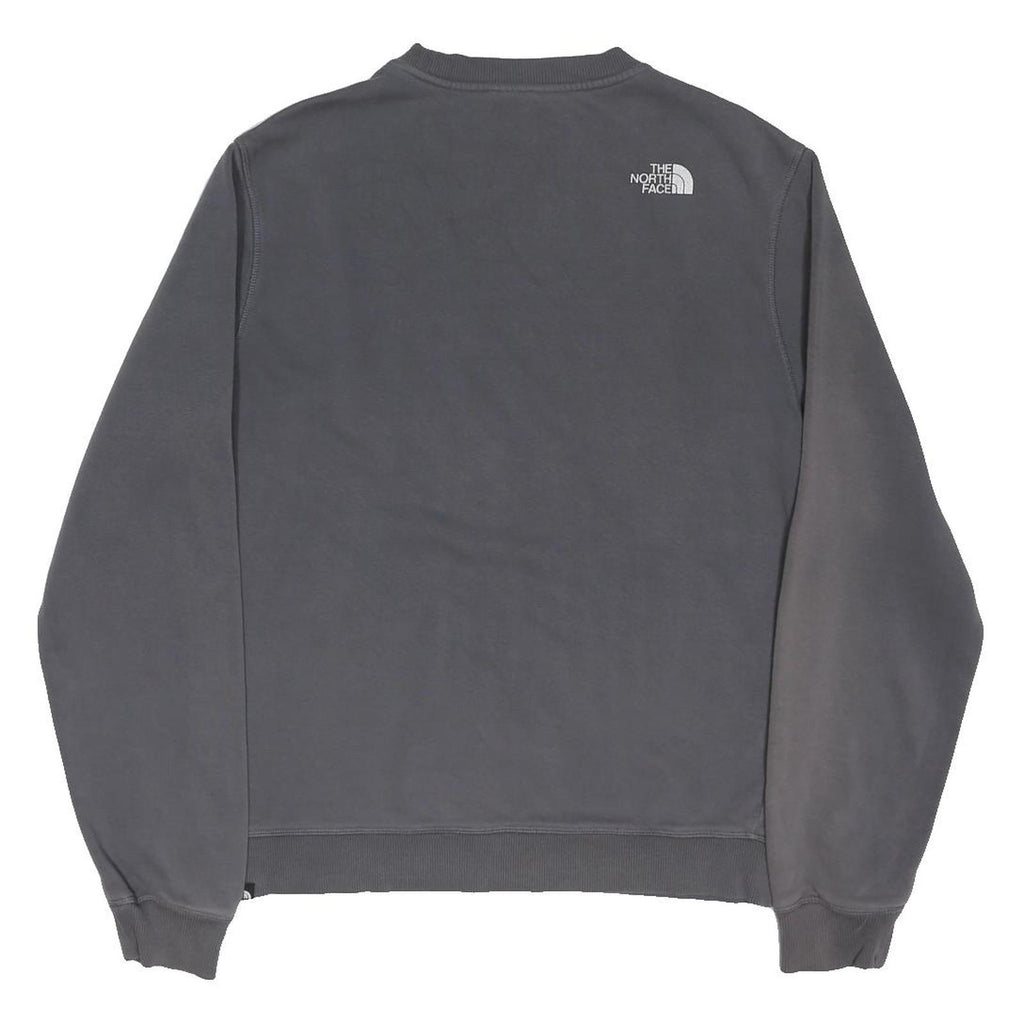 THE NORTH FACE Mens Grey Sweatshirt Crew Neck M Cotton Blend Outdoor Casual