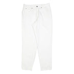 BIG STAR Womens Jeans White Regular Straight Denim W30 L30 Cotton Blend Zip