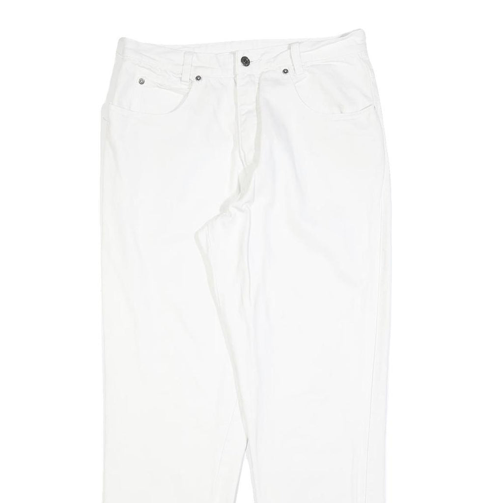 BIG STAR Womens Jeans White Regular Straight Denim W30 L30 Cotton Blend Zip