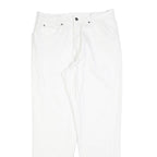 BIG STAR Womens Jeans White Regular Straight Denim W30 L30 Cotton Blend Zip