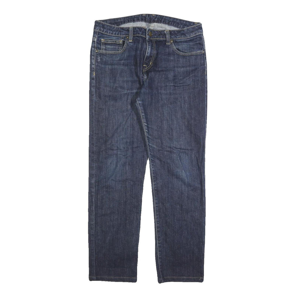 CARHARTT Mens Jeans Blue Regular Straight Denim Medium W29 L28 Classic Zip