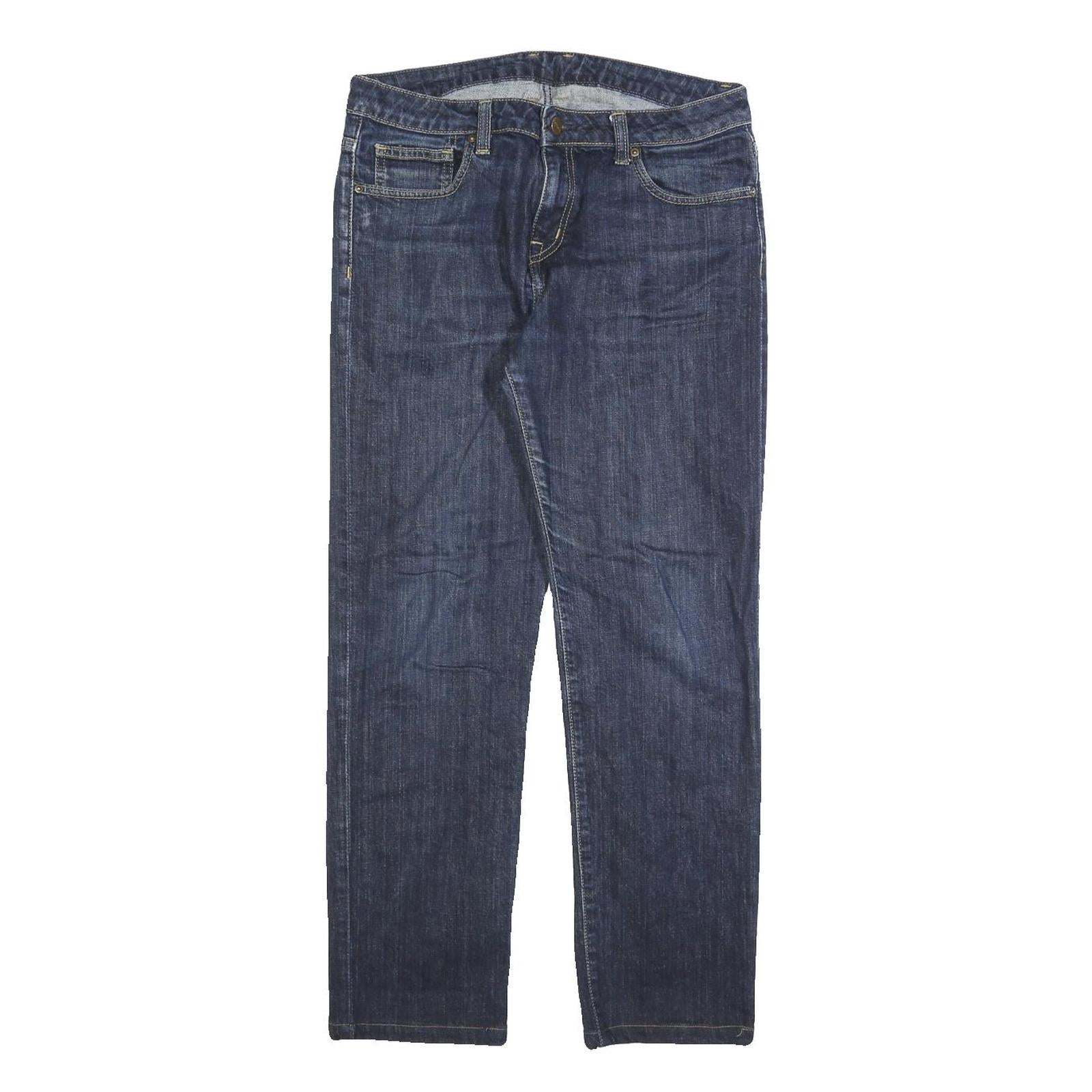 CARHARTT Mens Jeans Blue Regular Straight Denim Medium W29 L28 Classic Zip
