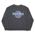Womens Black Hard Rock Cafe Crew Neck XL Cotton Blend Sweatshirt Pullover