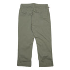 RALPH LAUREN POLO JEANS COMPANY Womens Cotton Blend Green Regular Trousers W30