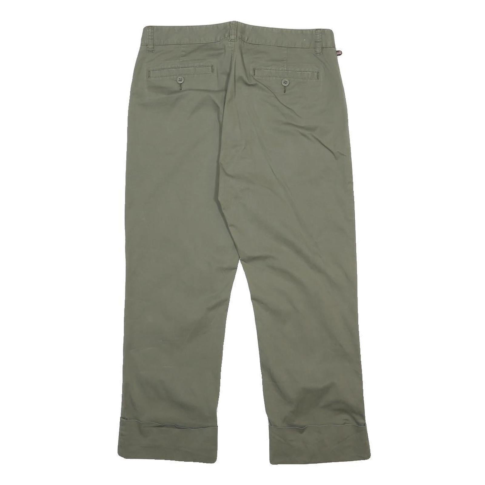 RALPH LAUREN POLO JEANS COMPANY Womens Cotton Blend Green Regular Trousers W30