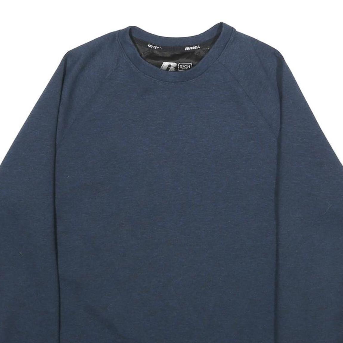 RUSSELL ATHLETIC Mens Blue Crew Neck Size S Casual Sweatshirt Pullover
