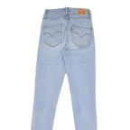 LEVI'S 721 Womens Jeans Blue Relaxed Skinny Denim Light W24 L31 Classic Zip