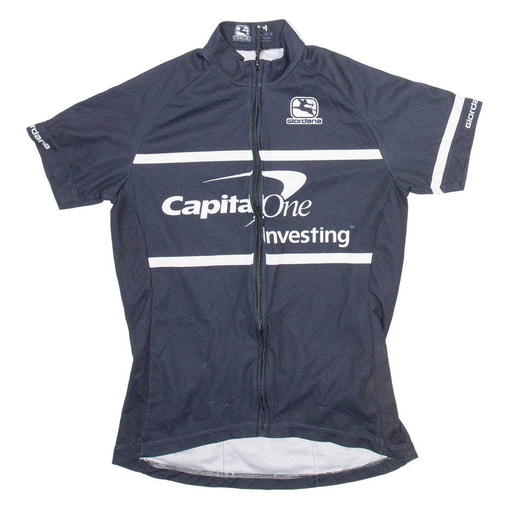 GLORDANA Full Zip Cycling Mens Jersey Black M