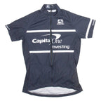 GLORDANA Full Zip Cycling Mens Jersey Black M