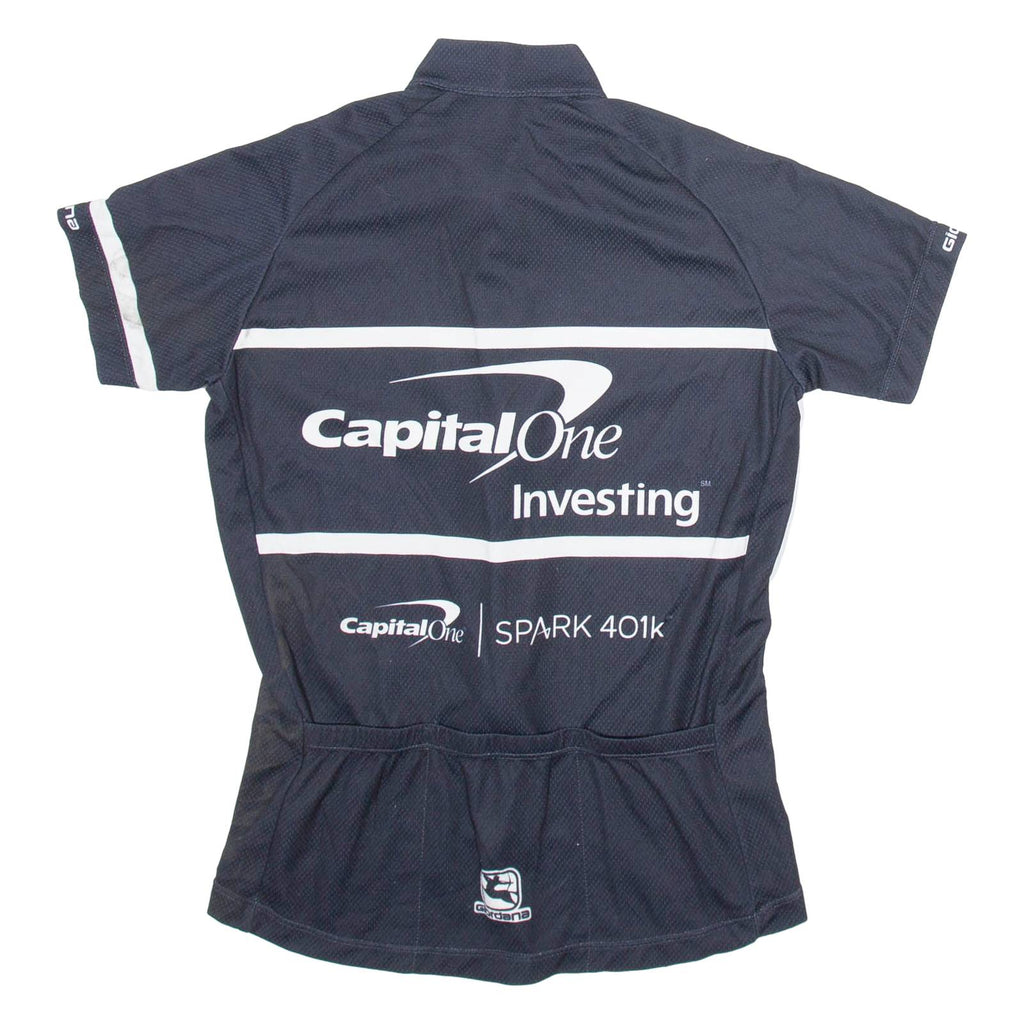 GLORDANA Full Zip Cycling Mens Jersey Black M