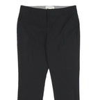 BANANA REPUBLIC Womens Wool Blend Black Slim Straight Trousers W29 L25 Formal