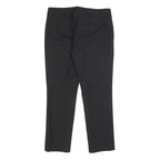 BANANA REPUBLIC Womens Wool Blend Black Slim Straight Trousers W29 L25 Formal
