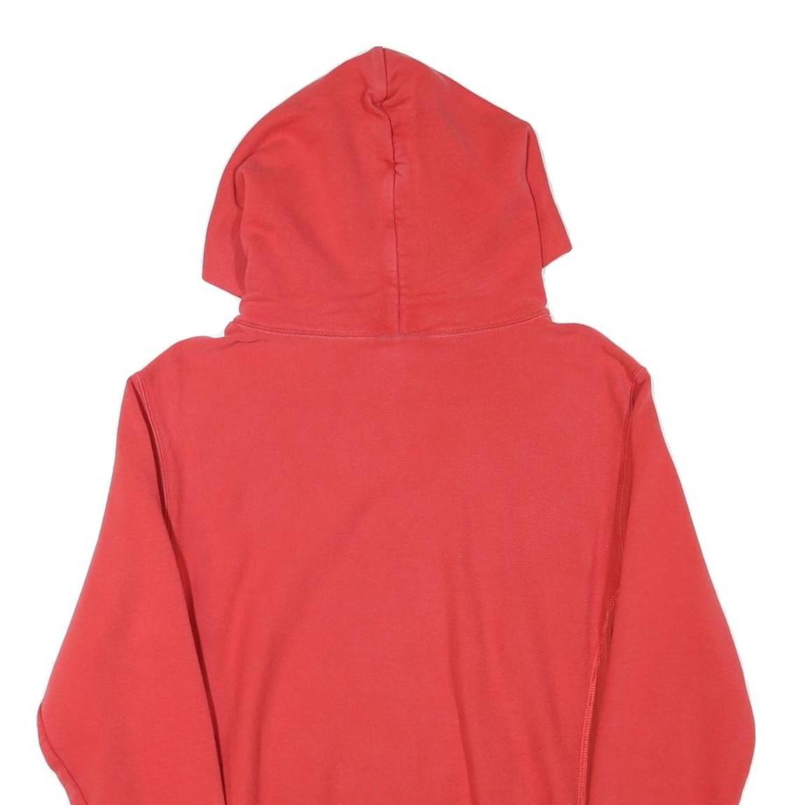 CHAMPION Mens Red Hoodie S Classic Pullover Cotton Blend Casual Sweatshirt