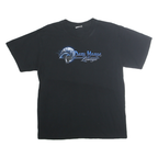 PORT & COMPANY Mens Black Dark Horse Lounge Graphic T-Shirt L Short Sleeve Crew