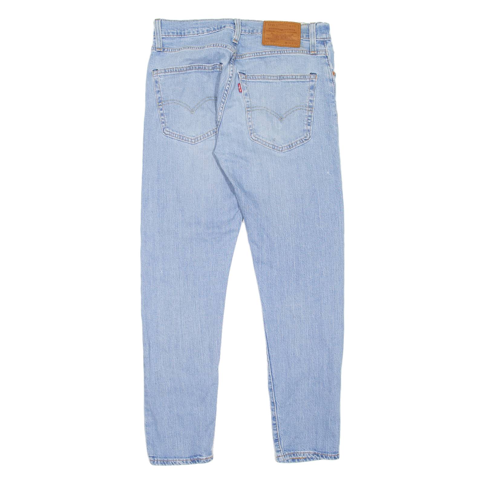 LEVI'S 512 BIG E Jeans Mens Blue Slim Tapered Stone Wash W30 L30