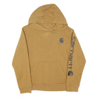 CARHARTT Boys Brown Hoodie 11Y Cotton Blend Pullover Hooded Sweatshirt