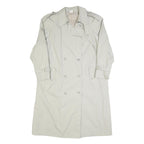 CHARLES VOGELE Womens Cream Cotton Double Breasted Coat M Jacket Button Plain