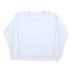 CHAMPION Womens White Crew Neck XL Cotton Blend Sweatshirt Logo Embroidered