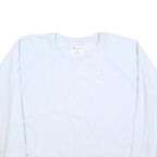 CHAMPION Womens White Crew Neck XL Cotton Blend Sweatshirt Logo Embroidered