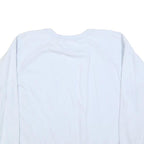 CHAMPION Womens White Crew Neck XL Cotton Blend Sweatshirt Logo Embroidered