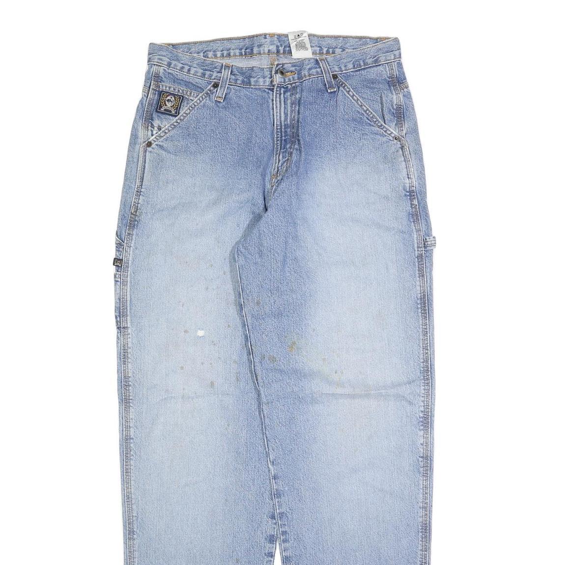 CINCH Mens Jeans Blue Relaxed Straight Denim Medium W32 L34 Workwear