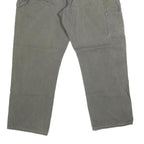 DICKIES Mens Regular Fit Straight Leg Denim Olive Cotton Blend W38 L30 Workwear