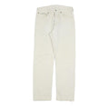 LEVI'S 501 Womens Jeans White Regular Straight Denim W31 L30 Classic Button