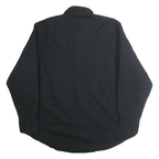 WRANGLER Mens Black Cotton Blend Button Jacket XL Shirt Style Classic Fit