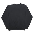 JANSPORT Mens Black Moose Lodge Print Crew Neck L Sweatshirt Cotton Blend