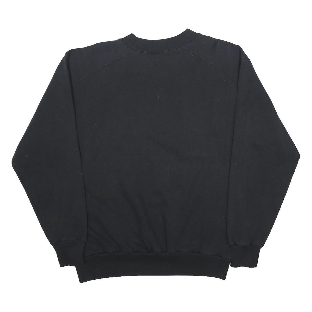 JANSPORT Mens Black Moose Lodge Print Crew Neck L Sweatshirt Cotton Blend