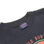 JANSPORT Mens Black Moose Lodge Print Crew Neck L Sweatshirt Cotton Blend