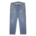 CARHARTT Mens Regular Fit Blue Denim Jeans W34 L28 Button Closure Classic Style