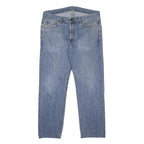 CARHARTT Mens Regular Fit Blue Denim Jeans W34 L28 Button Closure Classic Style