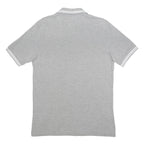 KAPPA Mens Grey Polo Shirt L Cotton Classic Collar Short Sleeve Sport Casual