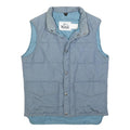 WOOLRICH Boys Blue Light Blue Puffer Jacket L Polyester Zip Sleeveless Outdoor