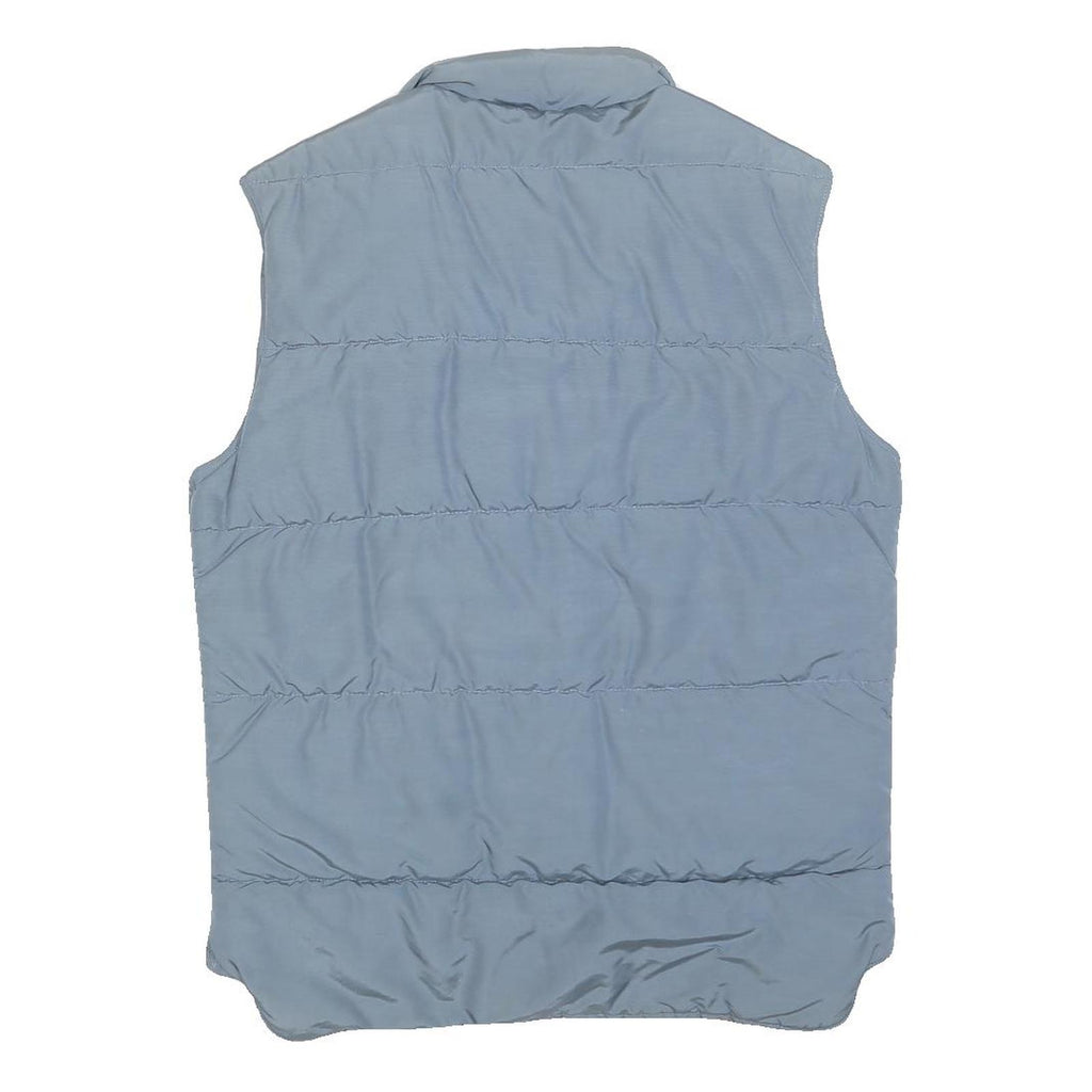 WOOLRICH Boys Blue Light Blue Puffer Jacket L Polyester Zip Sleeveless Outdoor