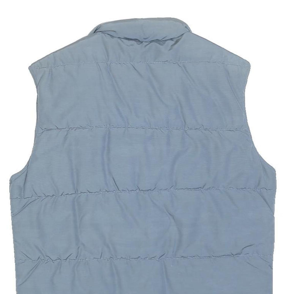 WOOLRICH Boys Blue Light Blue Puffer Jacket L Polyester Zip Sleeveless Outdoor