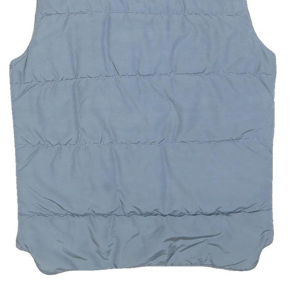 WOOLRICH Boys Blue Light Blue Puffer Jacket L Polyester Zip Sleeveless Outdoor