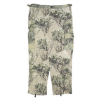 Mens Beige Polyester Blend Relaxed Straight Cargo Trousers W38 L30 Outdoor