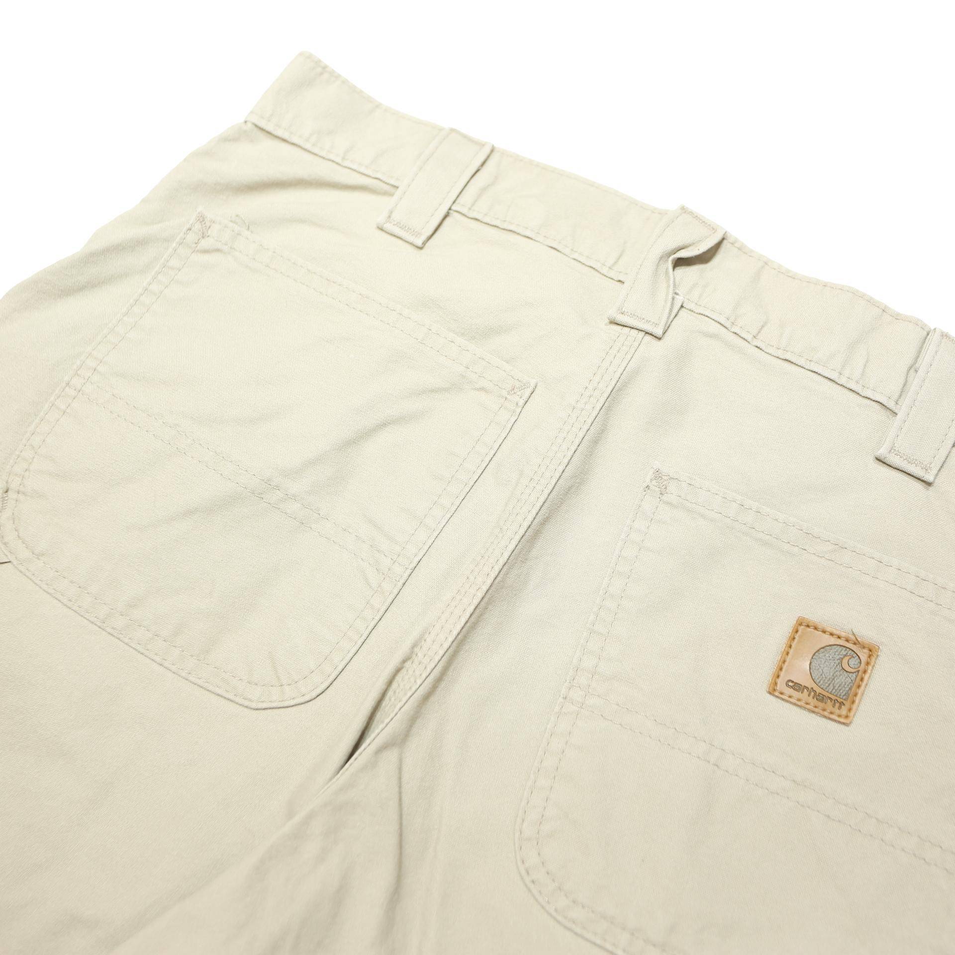 CARHARTT Mens Shorts Cream Casual M W32 Cotton Blend Utility Workwear