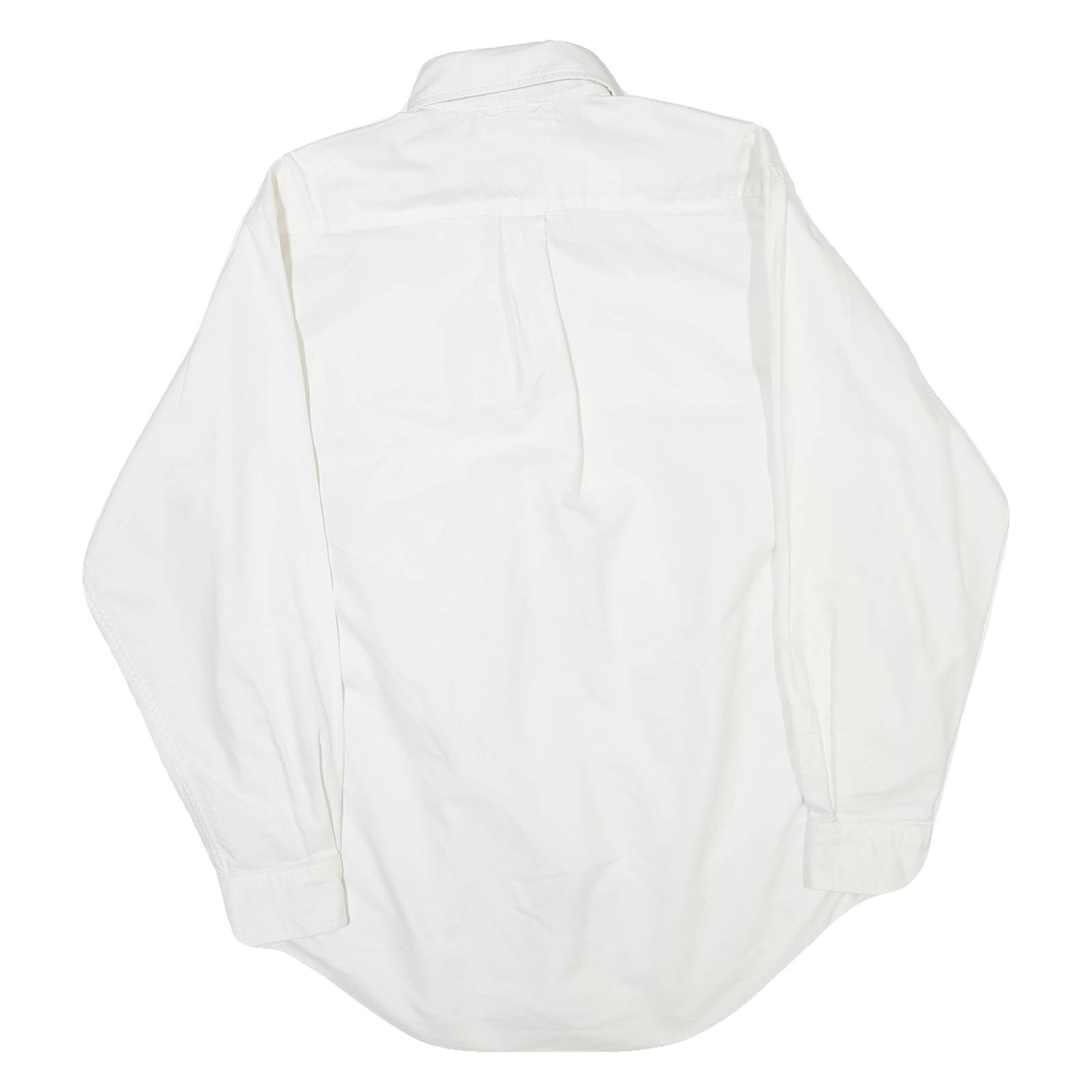 TOMMY HILFIGER Mens White Button-Down Shirt S Classic Cotton Blend Long Sleeve