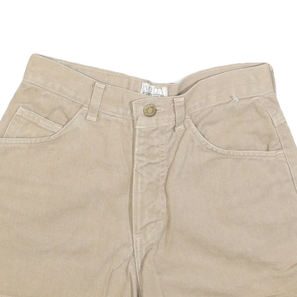 MODA INTL Womens Shorts Beige Casual XS W26 Cotton Comfort Fit