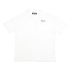 KAPPA Mens White Cotton Short Sleeve Plain Polo Shirt L Casual Sportswear
