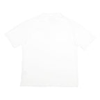 KAPPA Mens White Cotton Short Sleeve Plain Polo Shirt L Casual Sportswear